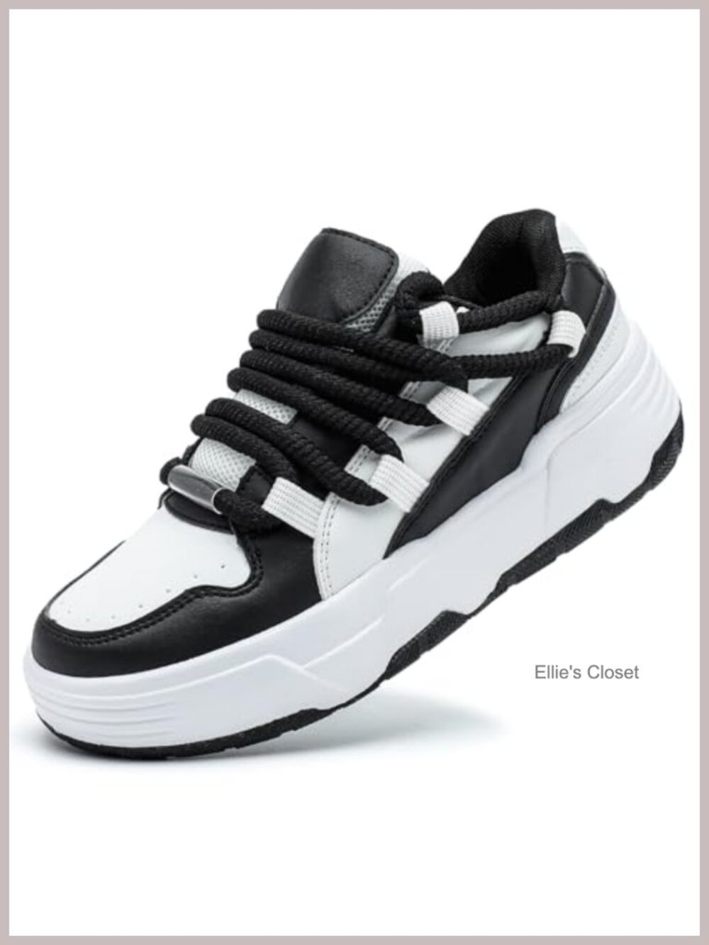 Platform Sneakers for Women, Cushioning Non Slip Knit Mesh Walking Shoes